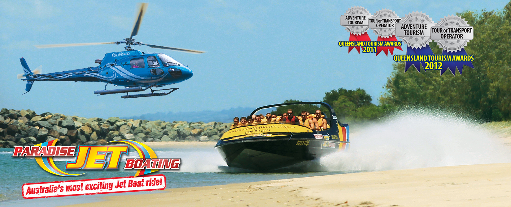 Jetboat Express 30 mins & 5min Helicopter - Live